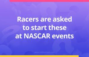 Racers are asked to start these at NASCAR events.