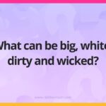 What can be big, white, dirty and wicked?