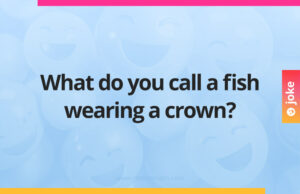 What do you call a fish wearing a crown?