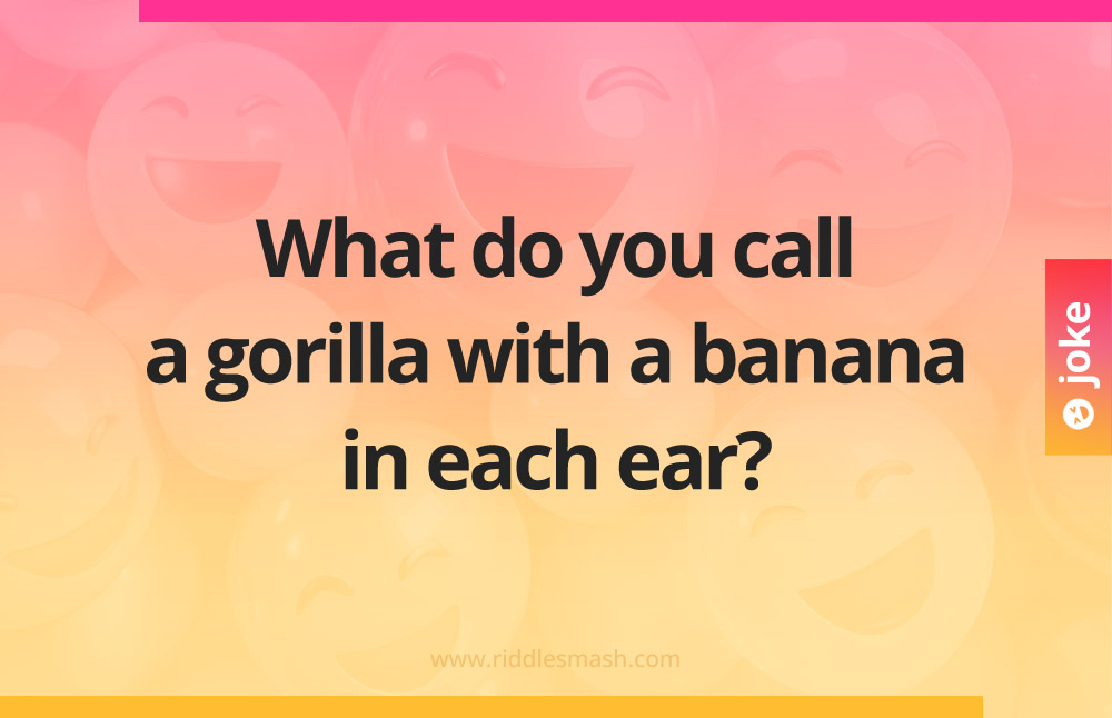 What do you call a gorilla with a banana in each ear?