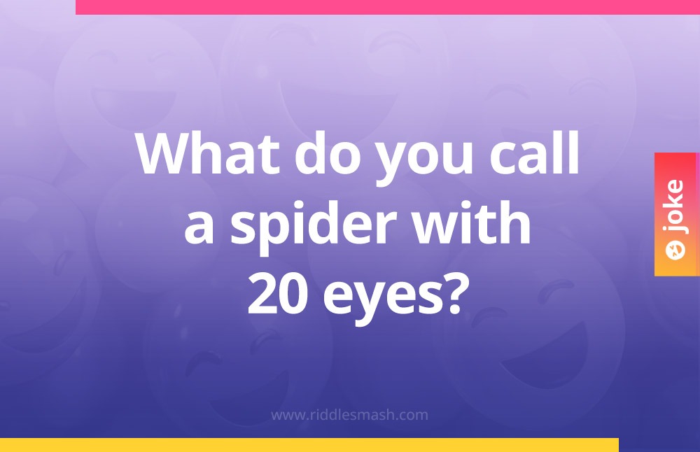 What do you call a spider with 20 eyes?
