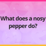 What does a nosy pepper do?