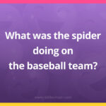 What was the spider doing on the baseball team?