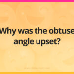 Why was the obtuse angle upset?