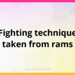 Fighting technique taken from rams.