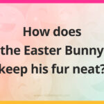 How does the Easter Bunny keep his fur neat?