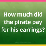 How much did the pirate pay for his earrings?