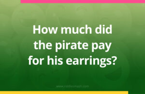 How much did the pirate pay for his earrings?