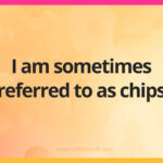 I am sometimes referred to as chips.