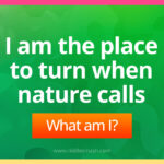 I am the place to turn when nature calls.