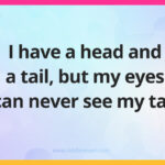 I have a head and a tail, but my eyes can never see my tail.