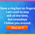 I have a ring but no fingers. I am used to stay still all the time, but nowadays I follow you around. What am I?