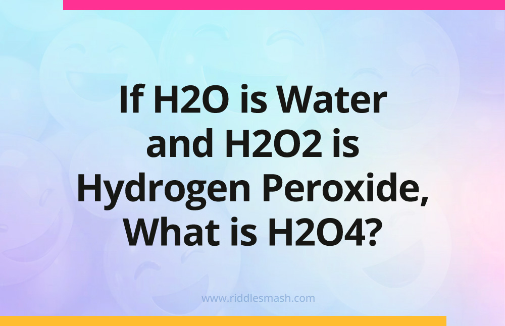 If H2O is Water and H2O2 is Hydrogen Peroxide, What is H2O4?