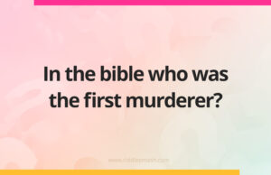 In the bible who was the first murderer?