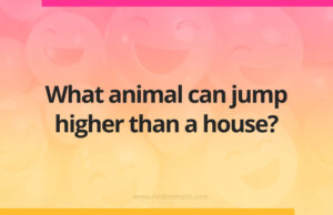 What animal can jump higher than a house?