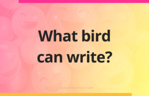 What bird can write?