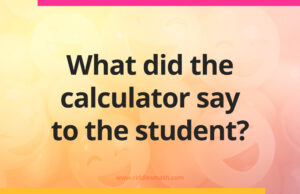 What did the calculator say to the student?