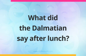 What did the Dalmatian say after lunch?