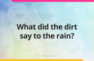 What did the dirt say to the rain?