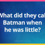 What did they call Batman when he was little?
