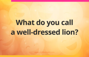 What do you call a well-dressed lion?