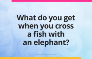 What do you get when you cross a fish with an elephant?