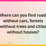 Where can you find roads without cars, forests without trees and cities without houses?