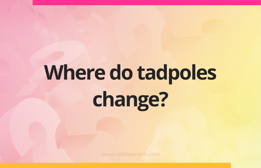 Where do tadpoles change?
