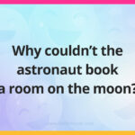 Why couldn't the astronaut book a room on the moon?