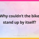 Why couldn't the bike stand up by itself?