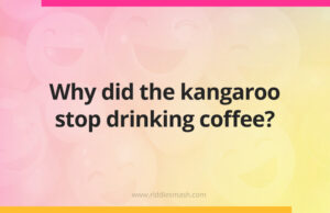 Why did the kangaroo stop drinking coffee?