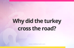 Why did the turkey cross the road?