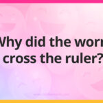 Why did the worm cross the ruler?