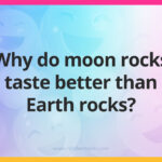 Why do moon rocks taste better than Earth rocks?