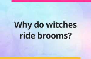 Why do witches ride brooms?
