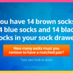 You have 14 brown socks, 14 blue socks and 14 black socks in your sock drawer. How many socks must you remove to have a matched pair?
