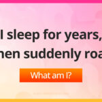 I sleep for years, then suddenly roar.