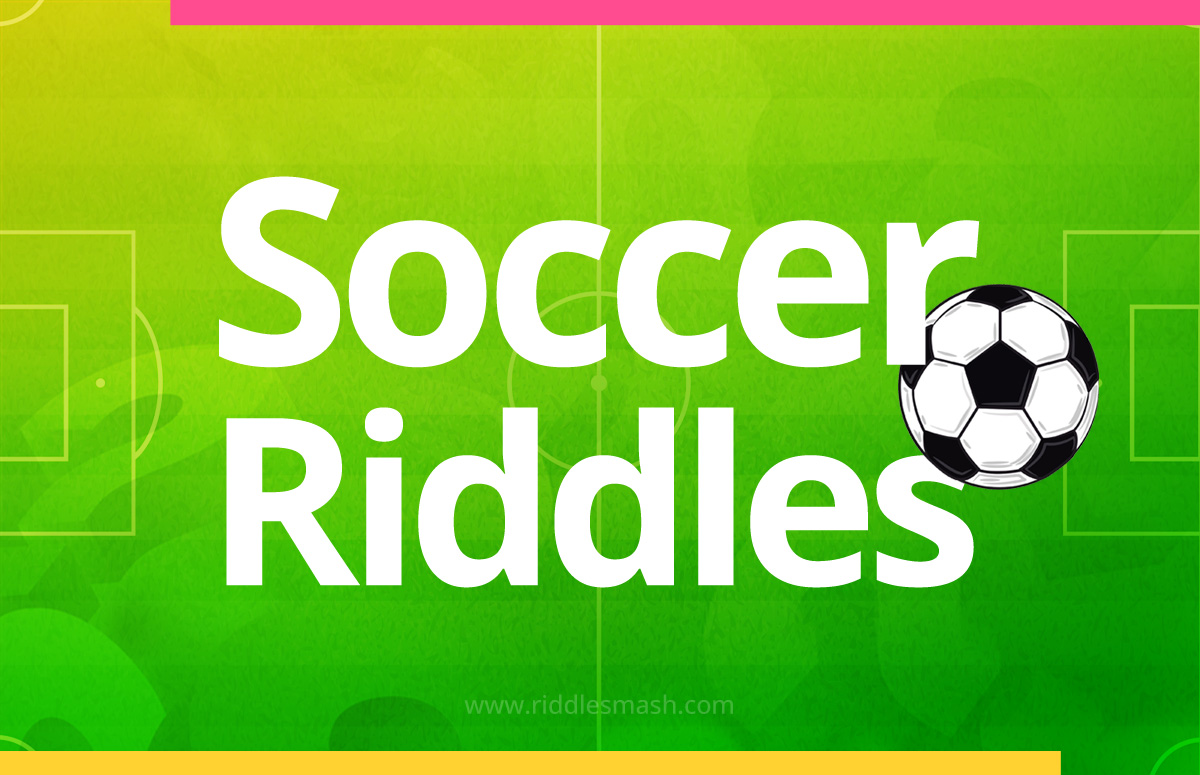 Soccer ball on a field representing soccer riddles and sports brain teasers
