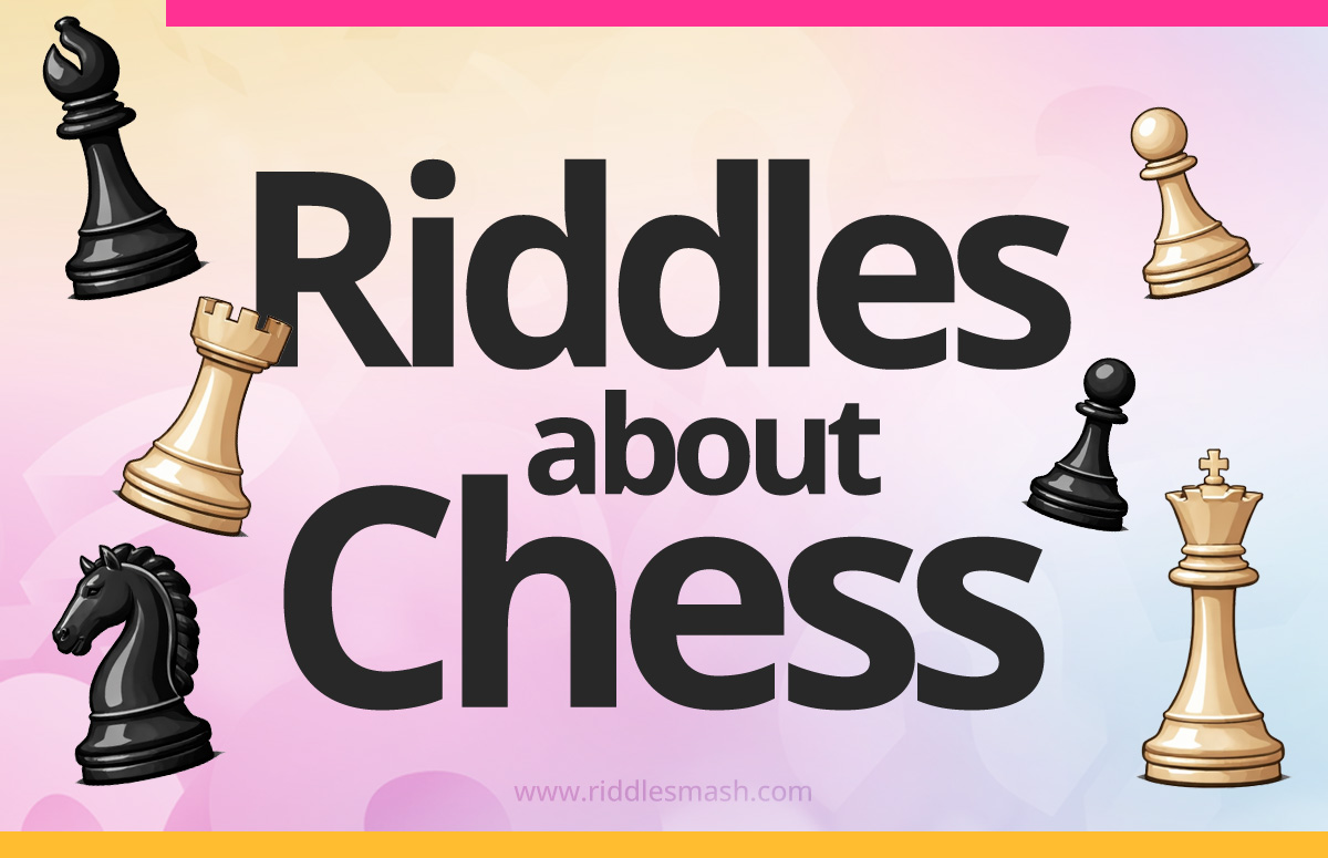 Chess pieces representing chess riddles and strategy-based brain teasers