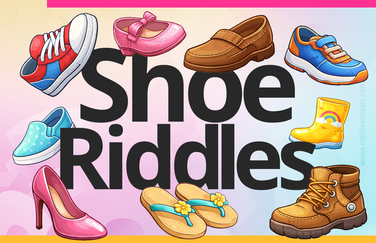 Pair of shoes representing shoe riddles and everyday object brain teasers