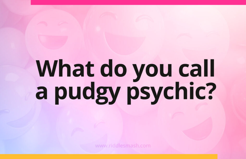 What do you call a pudgy psychic?