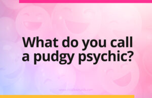 What do you call a pudgy psychic?